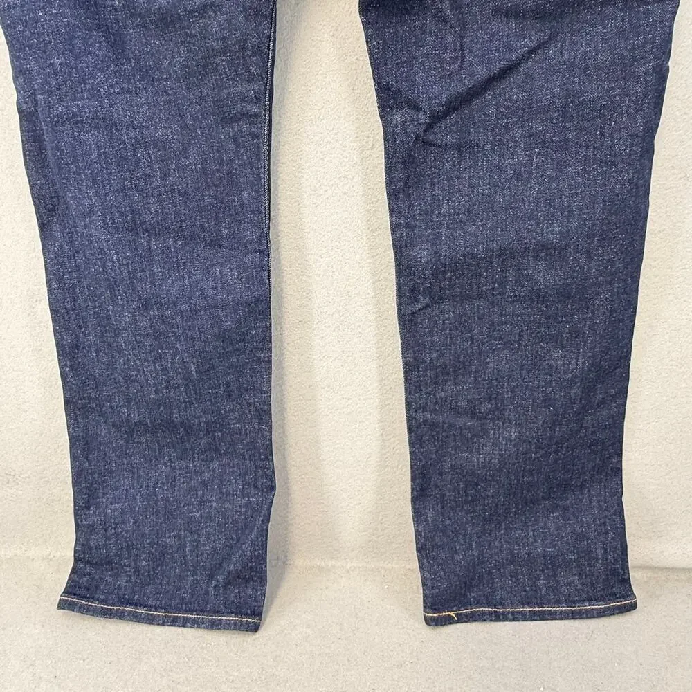 Levi's 501XX Men's 38x32 Dark Blue Button Fly Straight Leg Classic Dad Jeans NWT